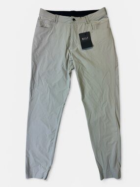 NEW BYLT mens 33x29 stone gray ace jogger performance pants NWT